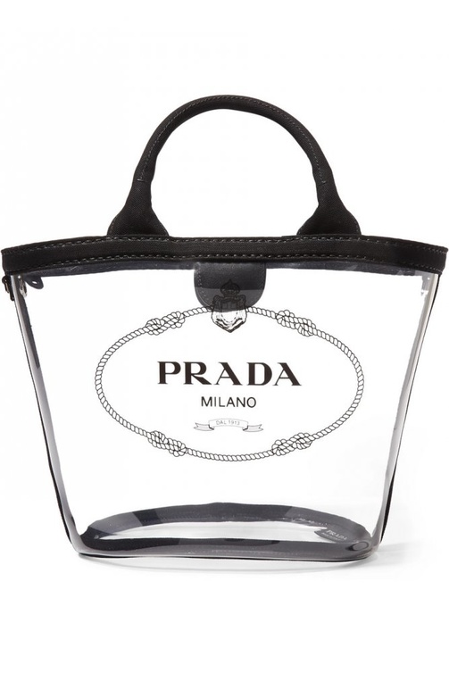 Prada حقيبة يد من البلاستيك من