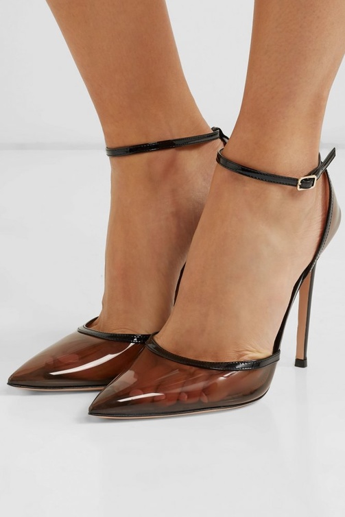 Gianvito Rossi حذاء كعب عالي من البلاستيك من