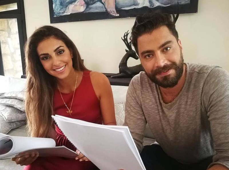 فاليري ابو شقرا مع معتصم النهار في مسلسل ما فيي
