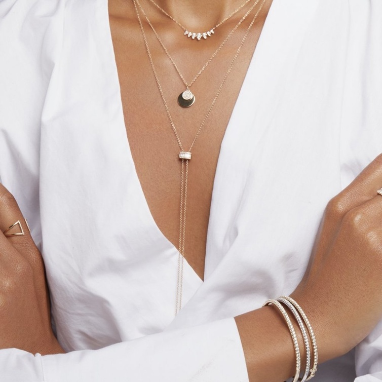 قلادة Anne Sisteron Baguette Bolo