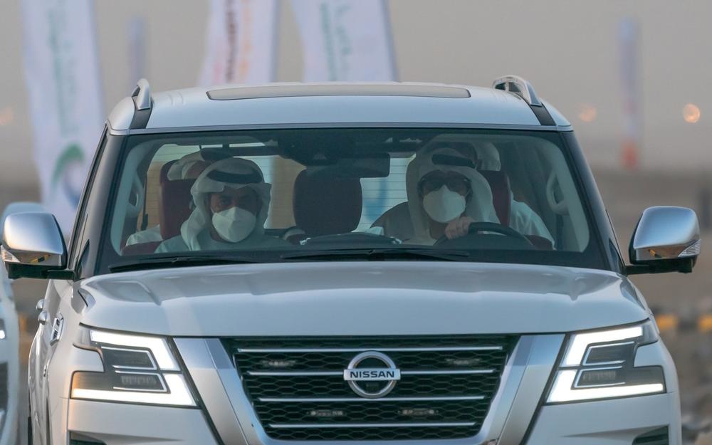 الشيخ حمدان بن زايد يتفقد محمية كثبان الوثبة الأحفورية