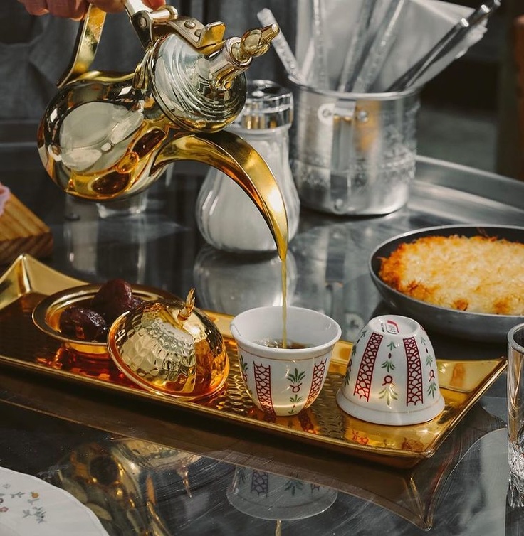 القهوة السعودية الأصيلة في مطعم تميسه