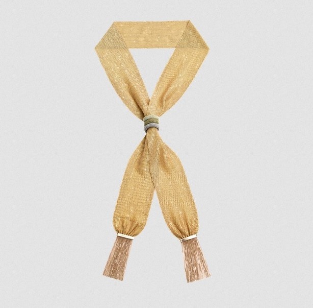 عقد الوشاح Woven Scarf من Carolina Bucci