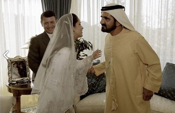 صورة زفاف الاميرة هيا بنت الحسين على الشيخ محمد بن راشد آل مكتوم