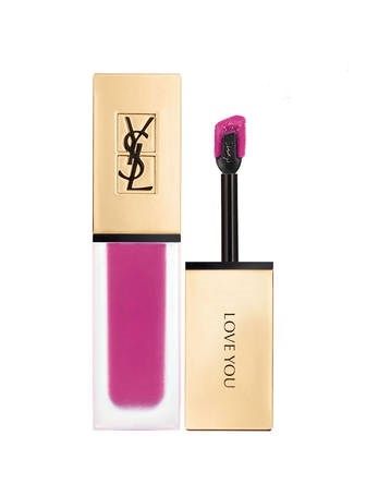 أحمر الشفاه من ايف سان لوران YSL Tatouage Couture Liquid Matte in 19 Fuchsia Intime