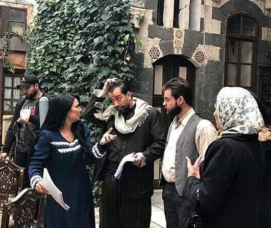 من كواليس مسلسل باب الحارة