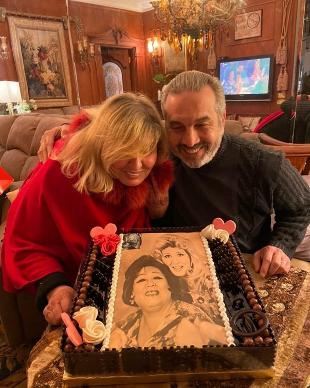 سهير رمزي وزوجها