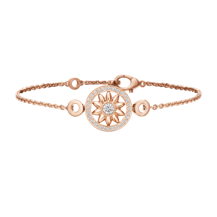 أشكال مجوهرات فاخرة للعروس من الذهب الوردي من دار Harry Winston