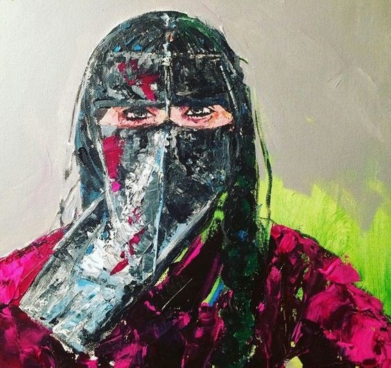 لوحة فنية بديعة للفنانة التشكيلية الكويتية الموهوبة مي السعد 