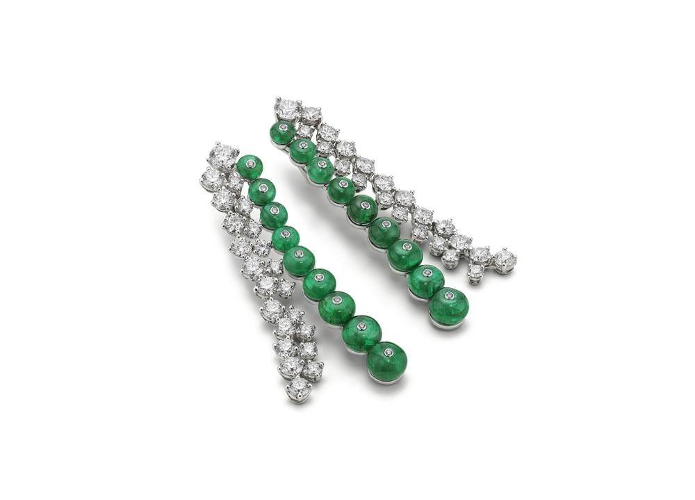 أقراط إميرالد ريفيير Emerald Riviere earrings من بولغاري Bulgari