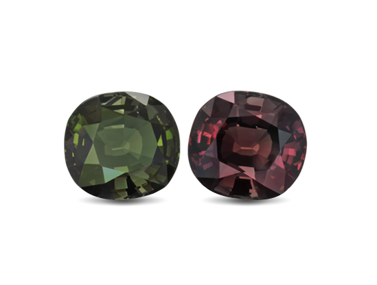 حجر ألكسندرايت  Alexandrite - الصورة من موقع GIA