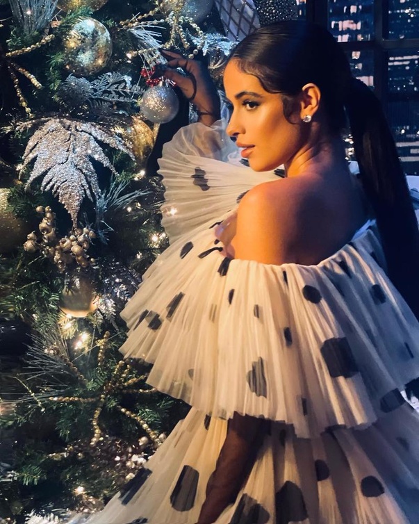 Camila Cabello بأقراط stud