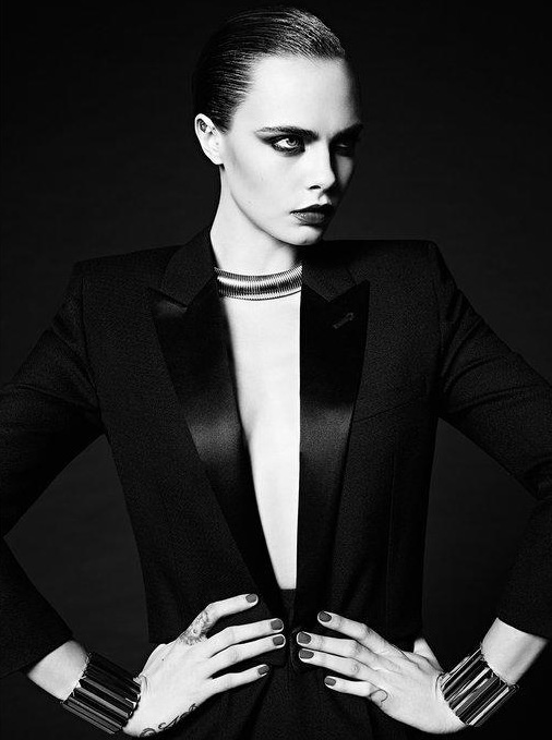 حملة La collection de Paris من سان لوران Saint Laurent مع العارضة كارا Cara Delevingne  
