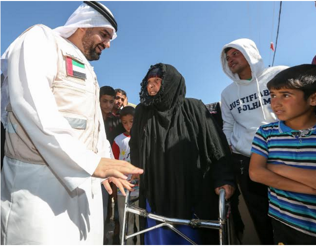 حسين الجسمي يزرع الفرح بين اللاجئين في مخيمات اربيل