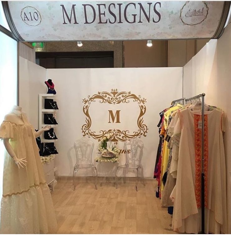 M designs احدى الاجنحة المشاركة في معرض سابق