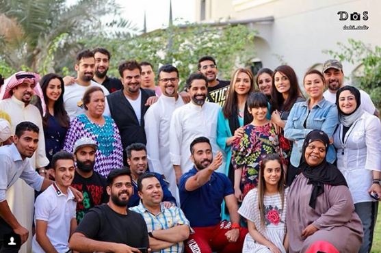 حياة الفهد مع فريق مسلسل "مع حصة قلم"