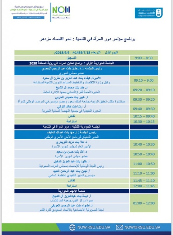 الجلسات الحوارية الخاصة بالمؤتمر