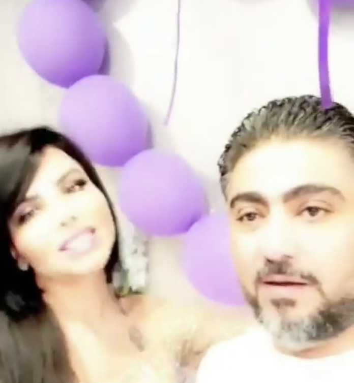 مها محمد في حفل عيد ميلادها