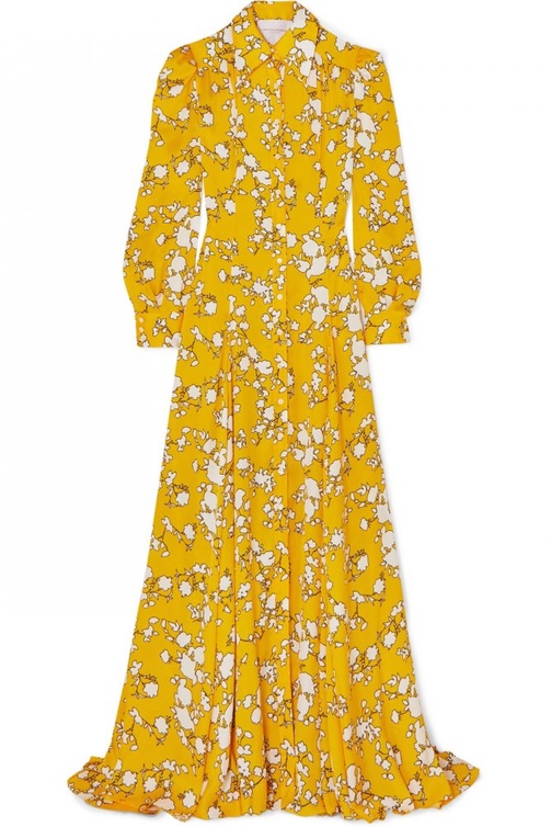 Carolina Herrera فستان قميص ماكسي من