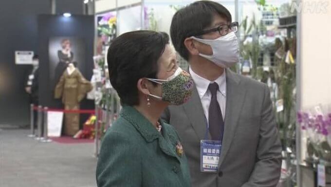 الأميرة تاكامادو تزور معرض الأوركيد والزهور لعام 2021