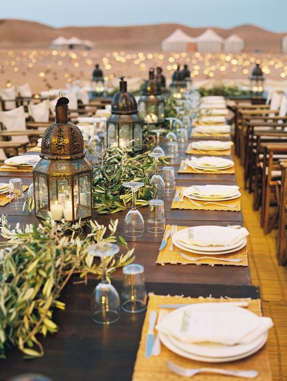فوانيس رمضان في زينة الزفاف 