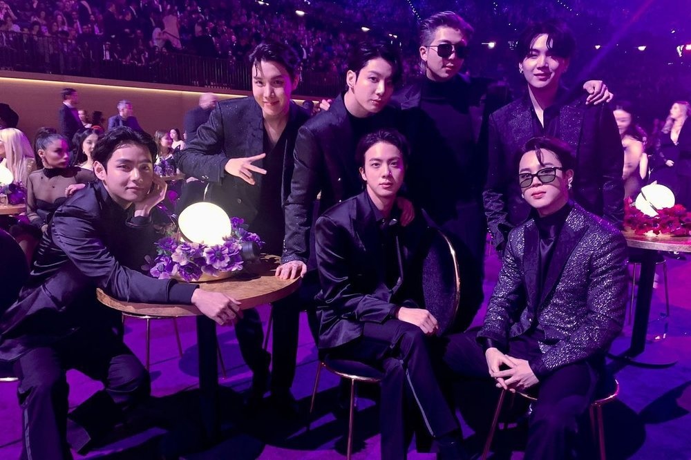 نجوم فرقة BTS في حفل جرامي
