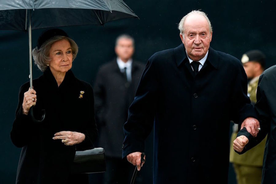الملك خوان كارلوس (King Juan-Carlos) ملك إسبانيا السابق وزوجته الملكة صوفيا