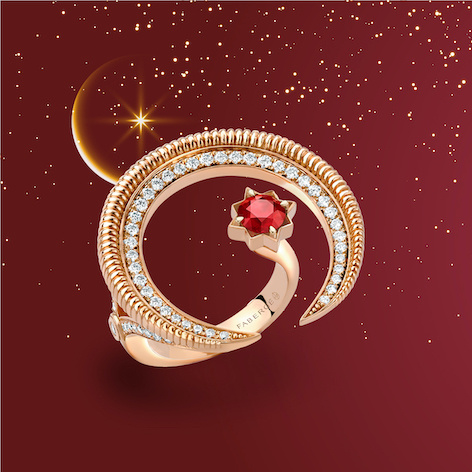 خاتم مجموعة Colours of Love ‘Hilal’ من Fabergé