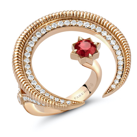 خاتم مجموعة Colours of Love ‘Hilal’ من Fabergé