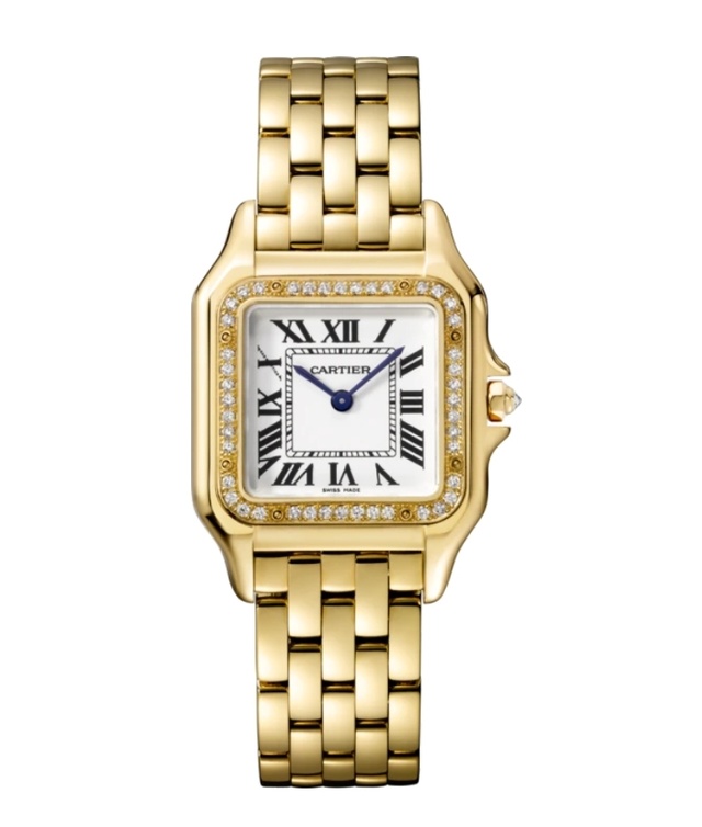 ساعة PANTHÈRE DE CARTIER باللون الذهبي ثمن هذه الساعة حوالي 29,800 دولار