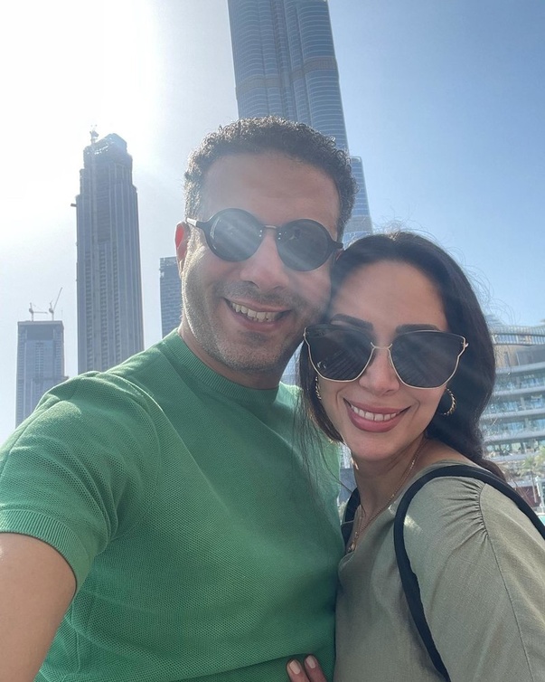 محمد فراج وبسنت شوقي في ظهور سابق 