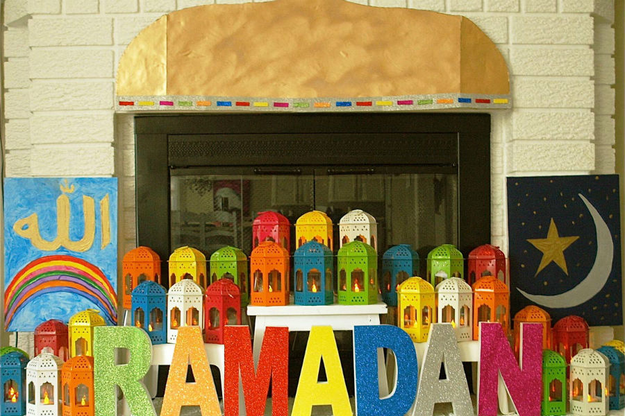 زينة رمضان استعدادا لاجواءه العائلية السعيدة
