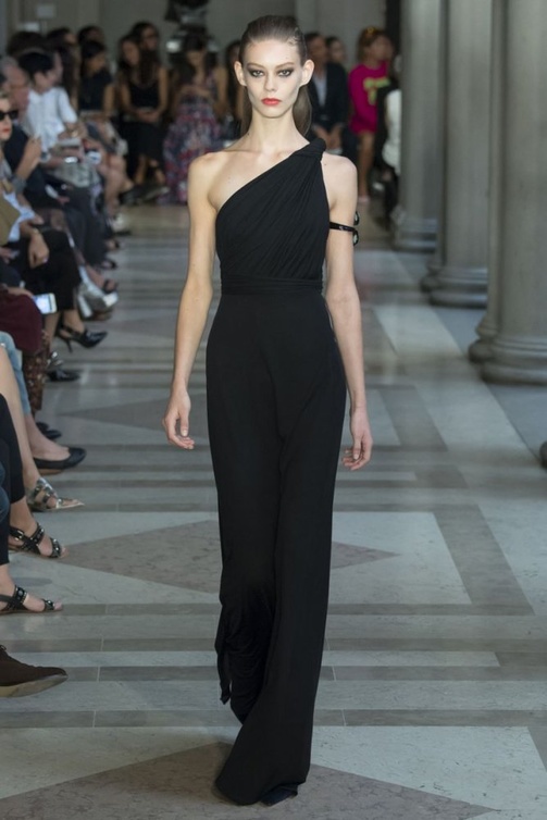 Carolina Herrera فستان بقصة الكتف الواحد من