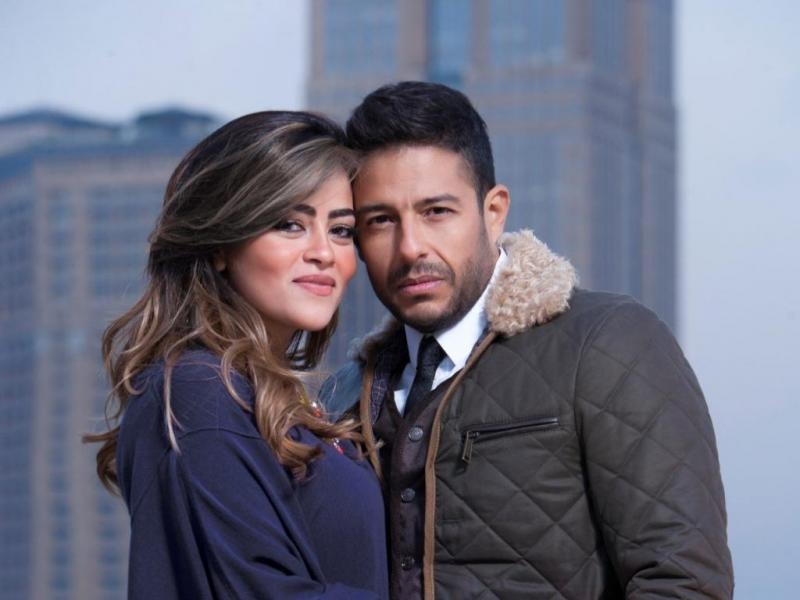 محمد حماقي وزوجته نهلة الحاجري