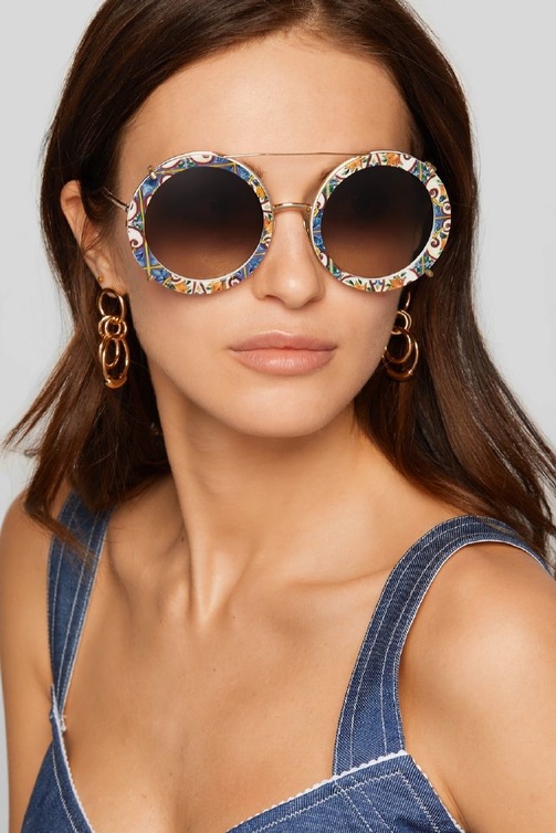 Dolce & Gabban نظارات شمسية ملونة من