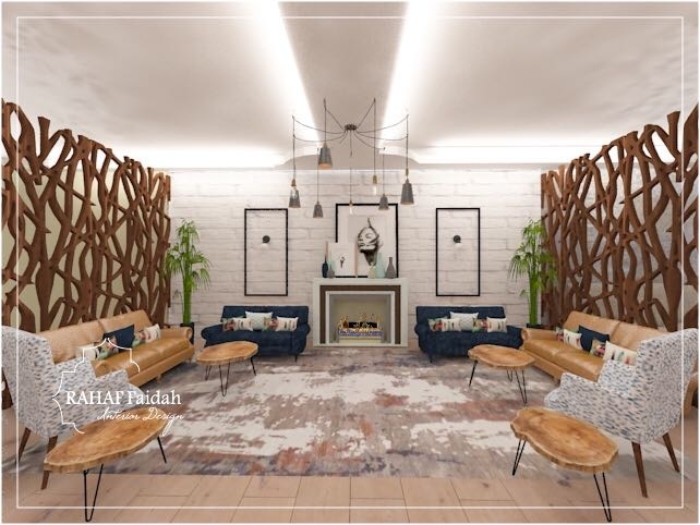 من أعمال المصممة الداخلية رهف فيده