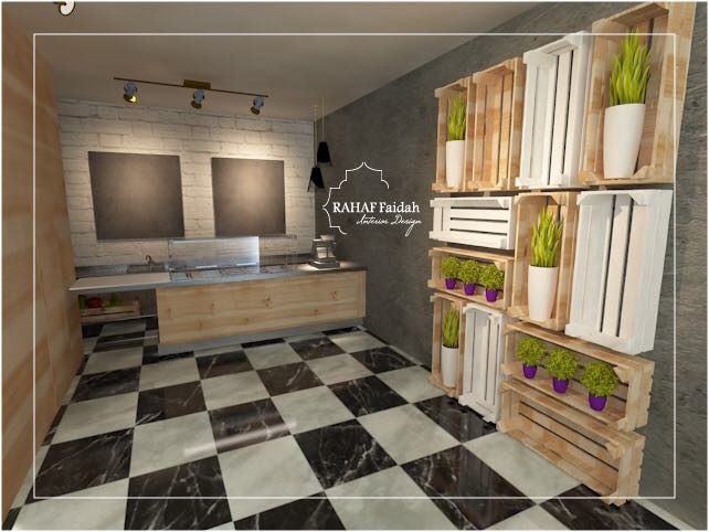 احدى التصاميم اللافتة من المصممة رهف فيده.