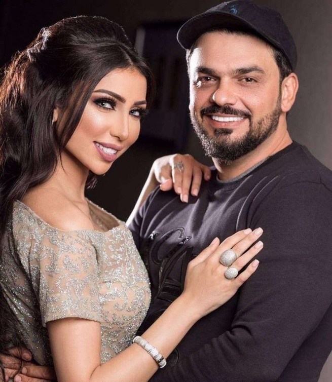  الفنانة دنيا بطمة مع محمد الترك