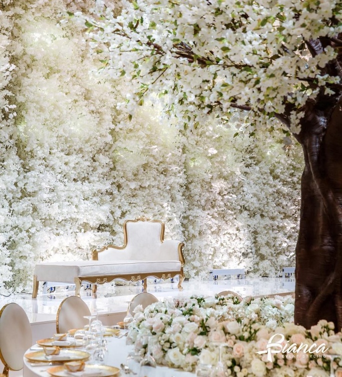 كوشات ملكية فخمة من تصميم Bianca Events