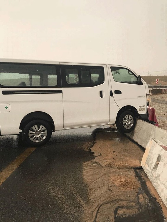 تسجيل عدة حوادث مرورية بسبب الأمطار