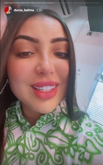احدث صورة ل دنيا بطمة على ستوري انستغرام