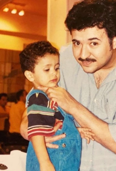 صورة من حساب تركي نجل الفنان خالد سامي على تويتر