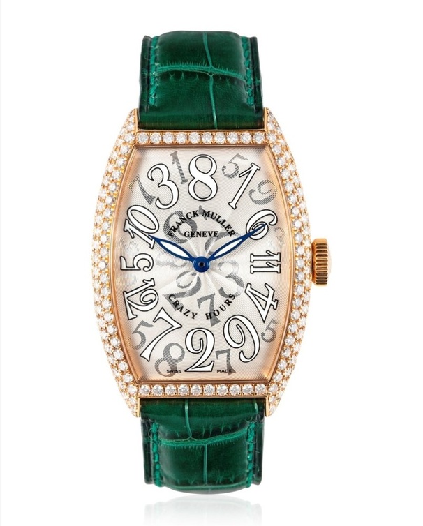 ساعة FRANCK MULLER, PINK GOLD AND DIAMOND-SET CRAZY HOURS