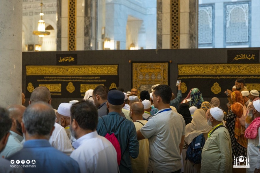 معرض كسوة الكعبة المشرفة بالمسجد الحرام يستعرض جهود الدولة في العناية بالكعبة