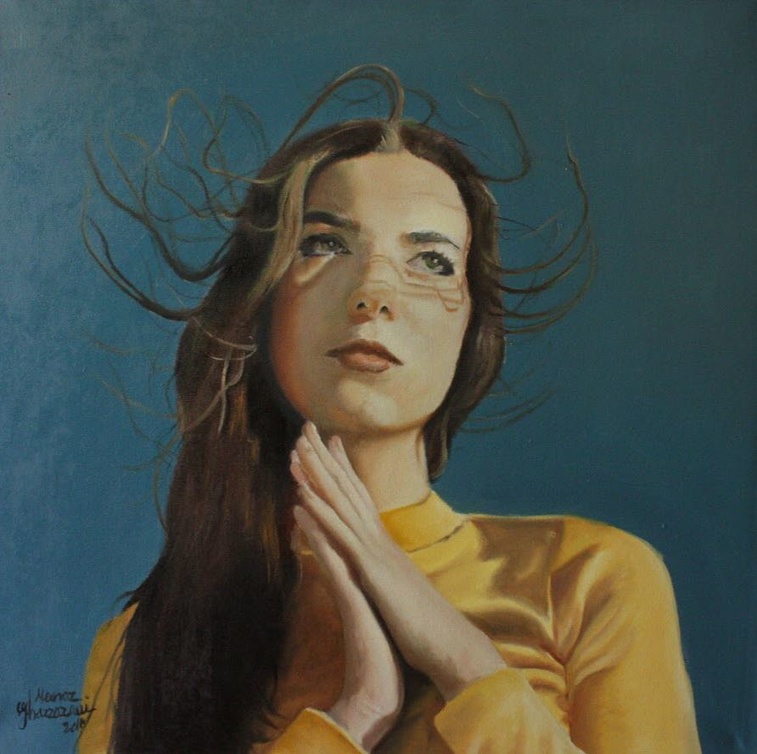 احدى لوحات الفنانه السعوديه منار غزاوي