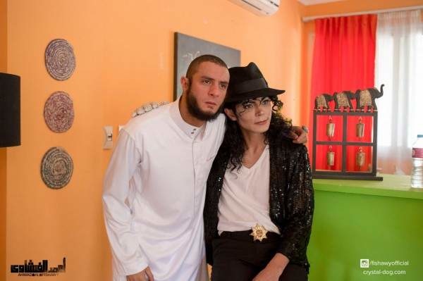 أحمد الفيشاوي من تصوير فيلم"الشيخ جاكسون"