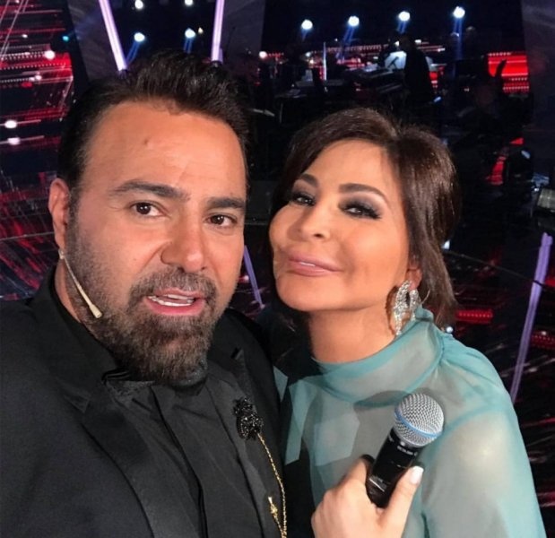 إليسا وصورة سلفي مع عاصي الحلاني من الكواليس