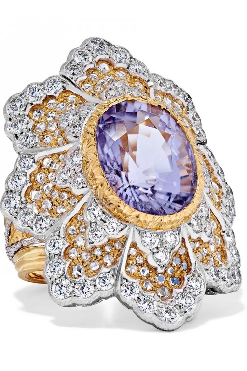 خاتم من BUCCELLATI من الماس والتورمالين
