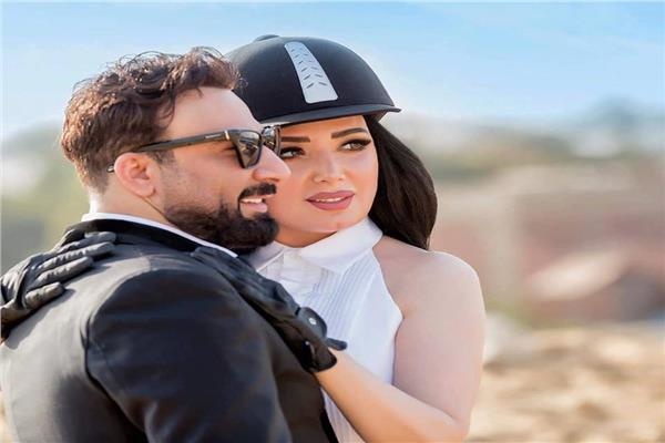 عبير صبري في جلسة تصوير الزواج