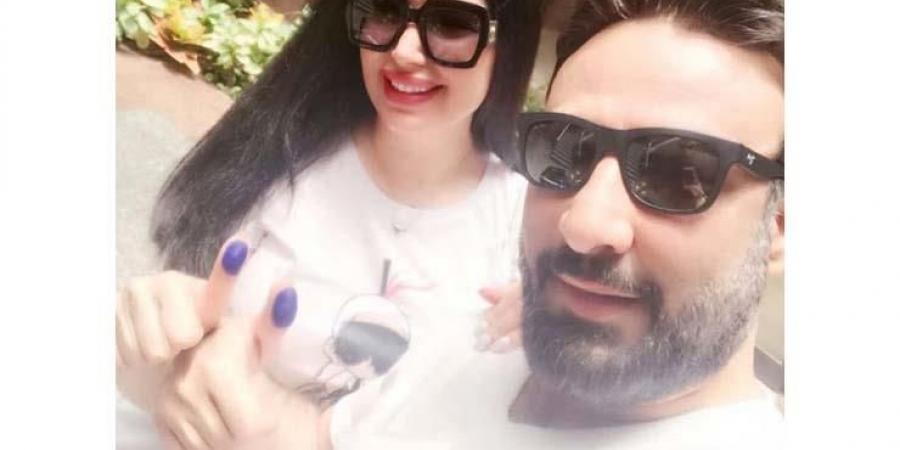 عبير صبري وزوجها